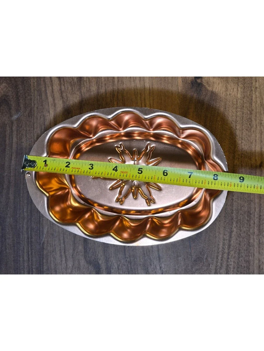 Vintage Copper Mold with Starburst Design